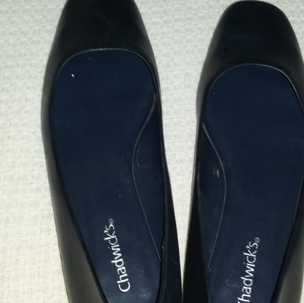 Chadwick's Blue Leather Flats